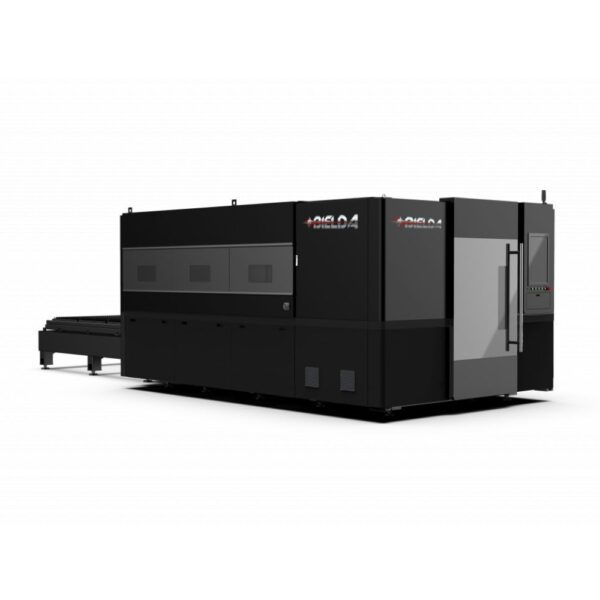 Mașină debitare laser cu carcasă Bielda M 3015, sursă laser Raycus/IPG, șasiu plăci sudate, 1500x3000 mm