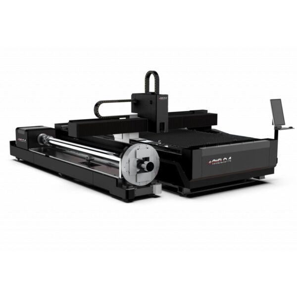 Mașină debitare laser Bielda BB3015T3-220 Series, sursă laser Raycus/IPG, șasiu placi sudate, traversă aluminiu