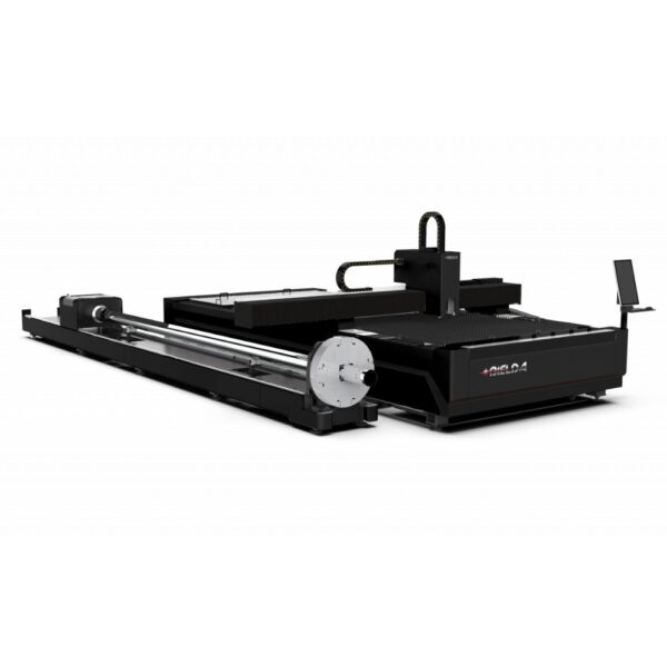 Mașină debitare laser cu carcasă Bielda MP Series, sursă laser Raycus/IPG, șasiu plăci, traversa aluminiu